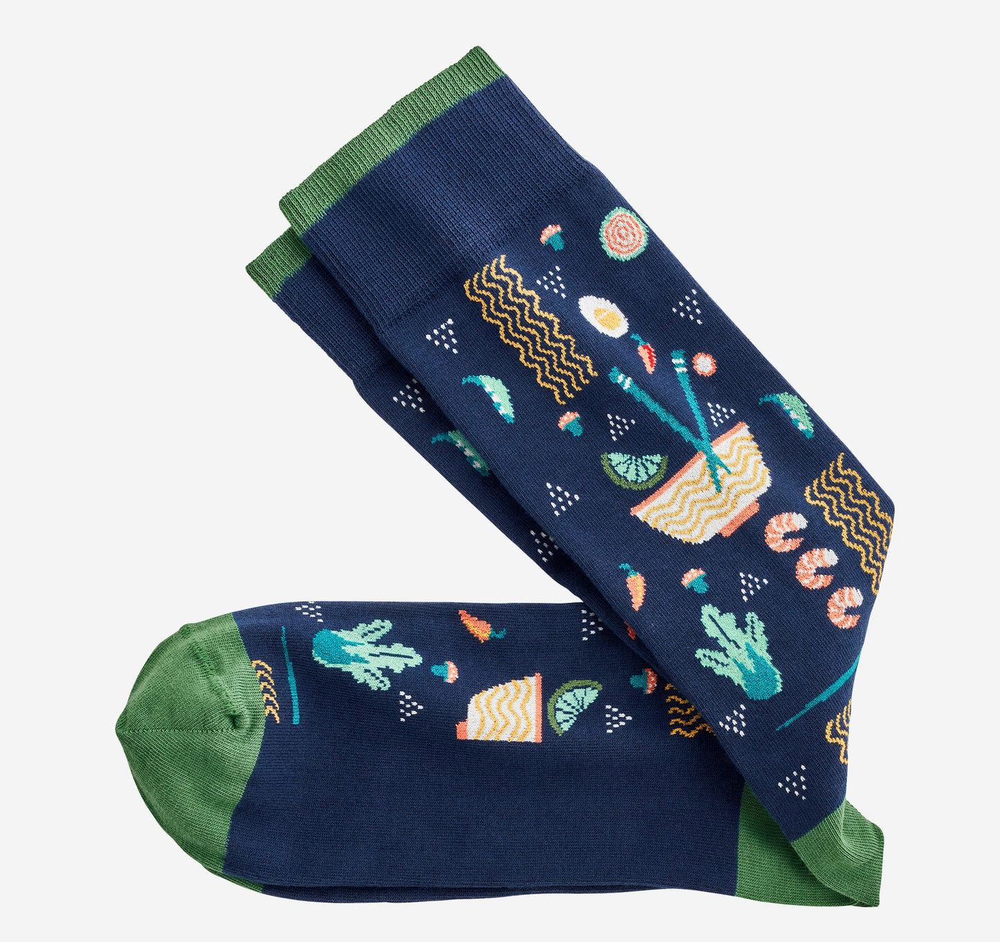 Pima Cotton Socks - Navy Ramen