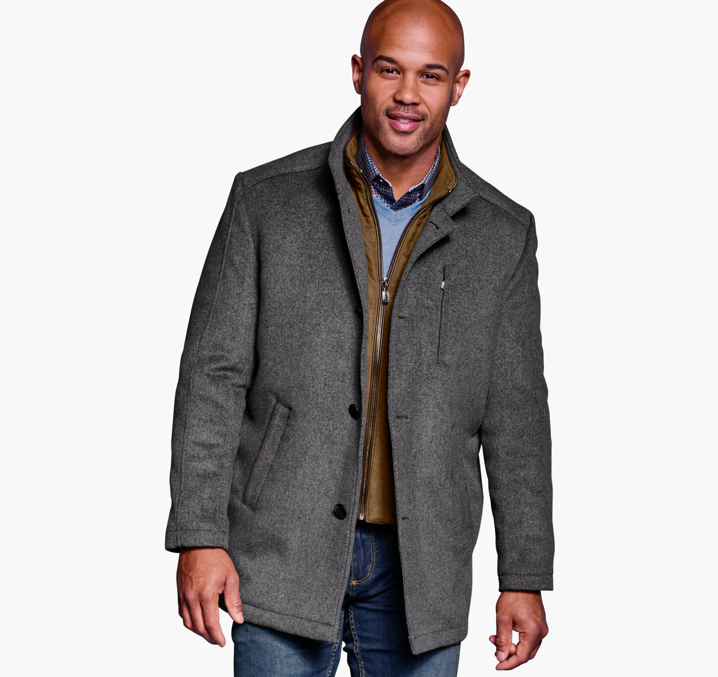 Upton Car Coat - Grey