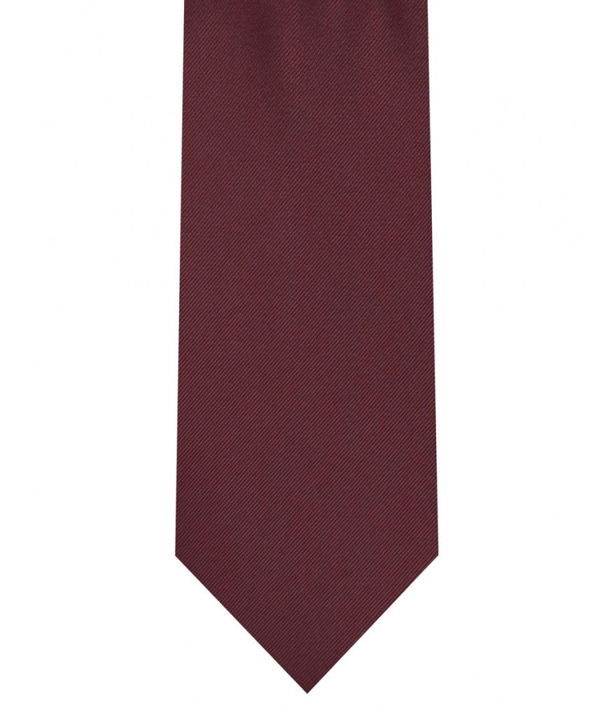 Tie & Pocket Square - Burgundy