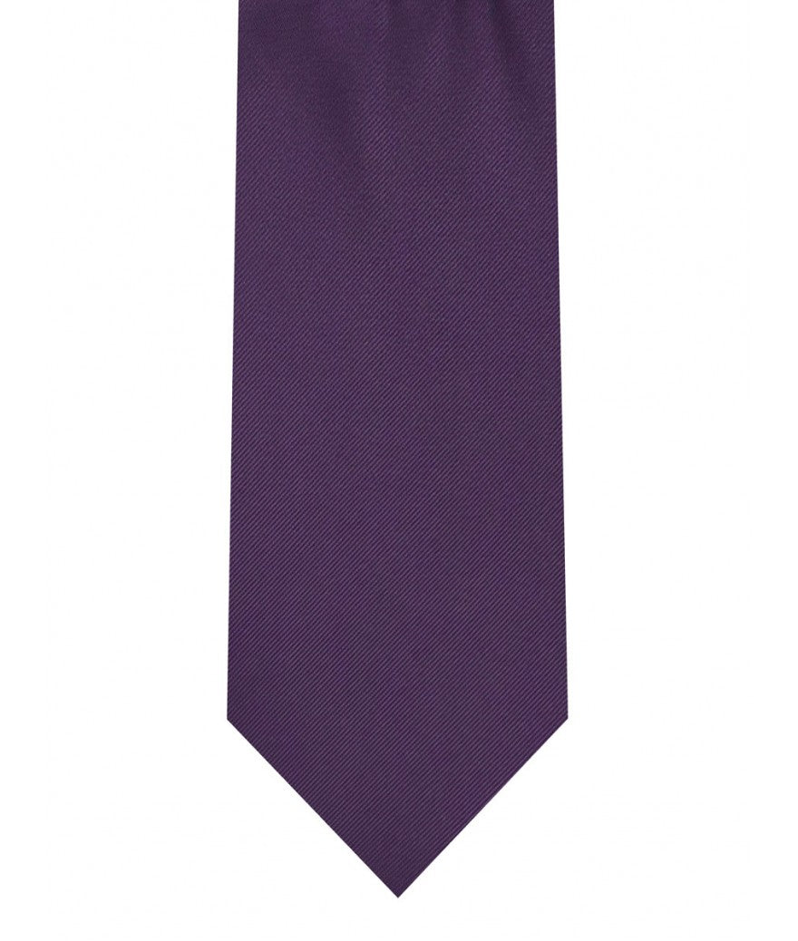 Tie & Pocket Square - Deep Purple