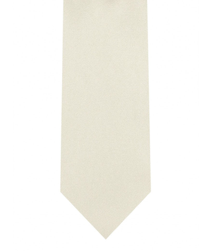 Tie & Pocket Square - Ivory