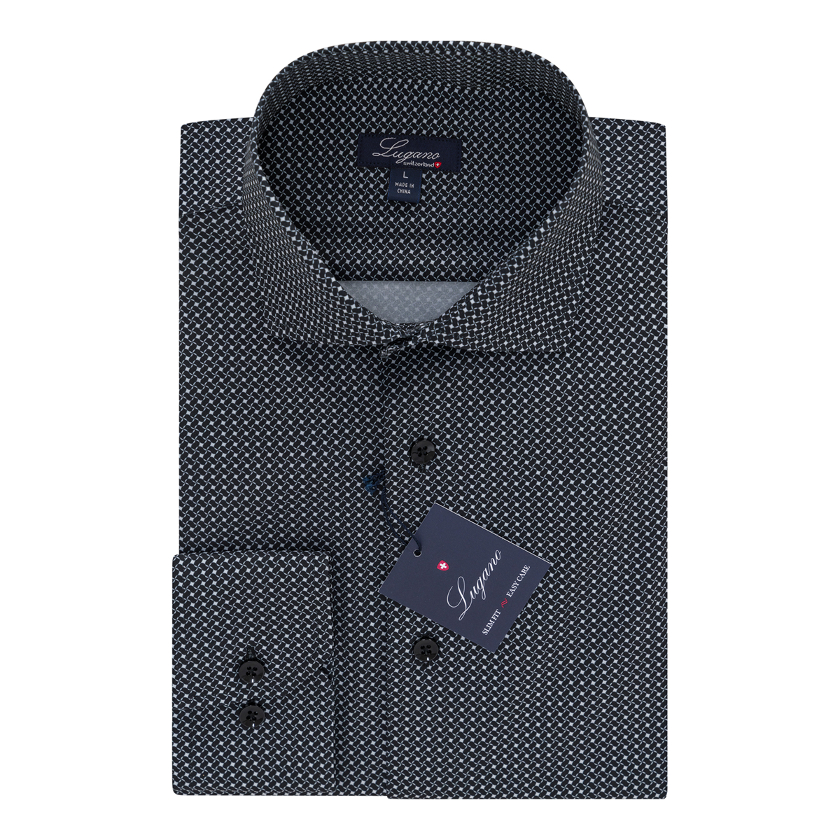 Slim Sport Shirt - Black Diamond