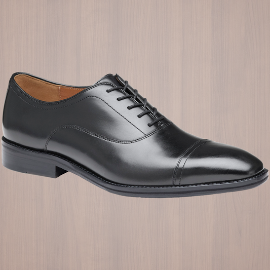 Sullivan Cap Toe - Black Italian Calfskin