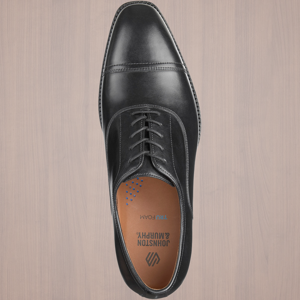 Sullivan Cap Toe - Black Italian Calfskin