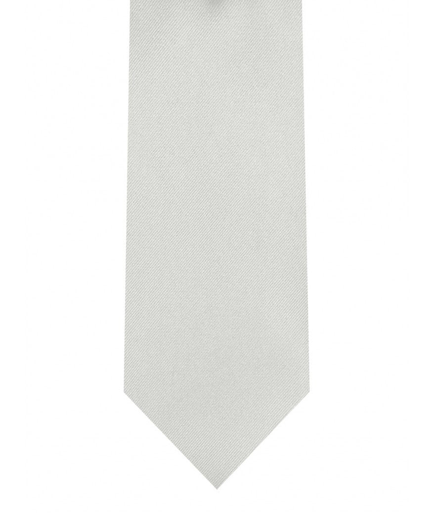 Tie & Pocket Square - Silver